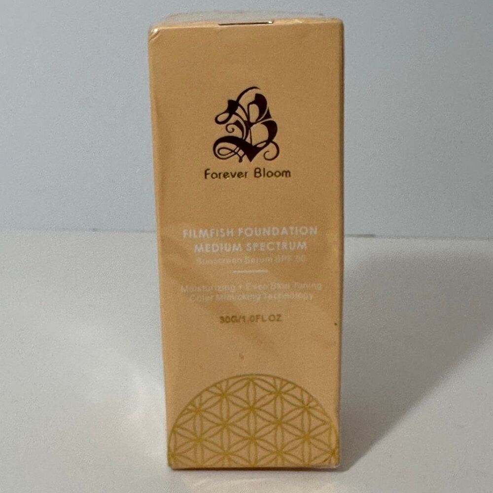 Forever Bloom Filmfish Foundation Medium Spectrum 1.0 FL OZ New In Box